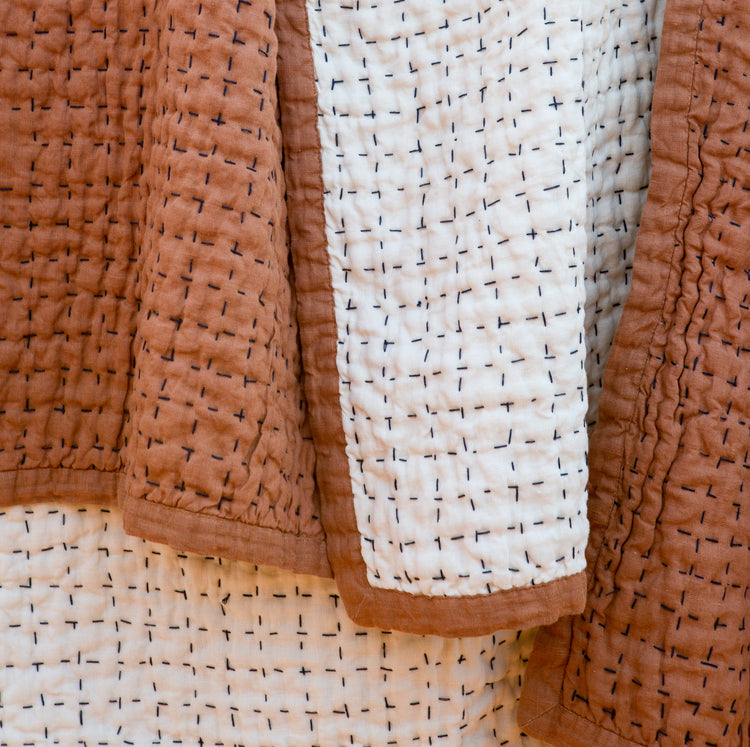 Jasper Hemp Quilt - Reversible