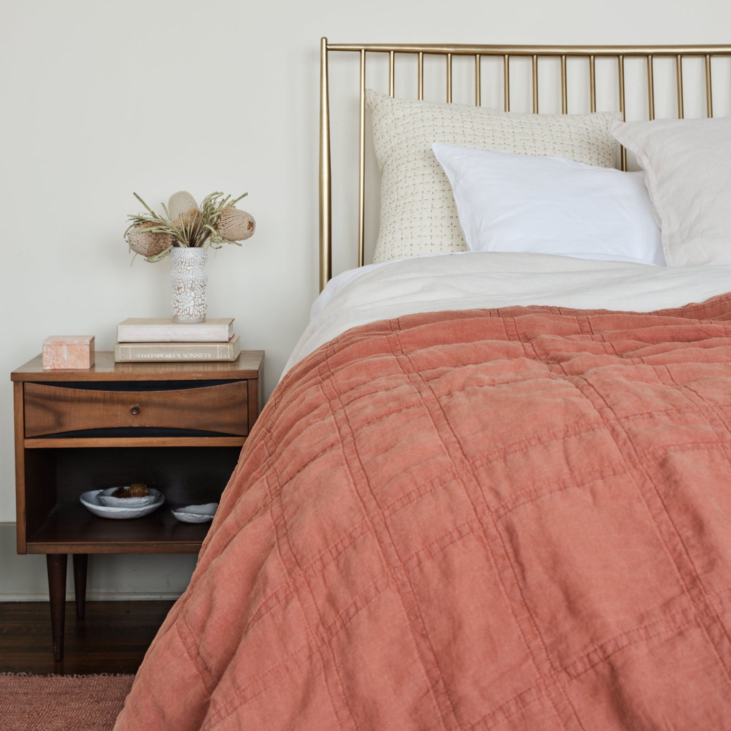 Daybreak Hemp Quilt Terracotta