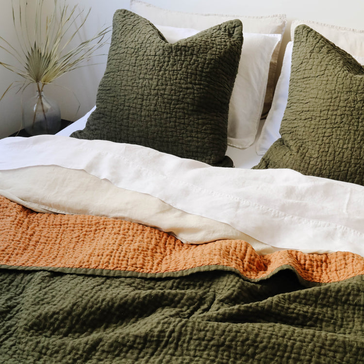 Jasper Hemp Quilt - Reversible