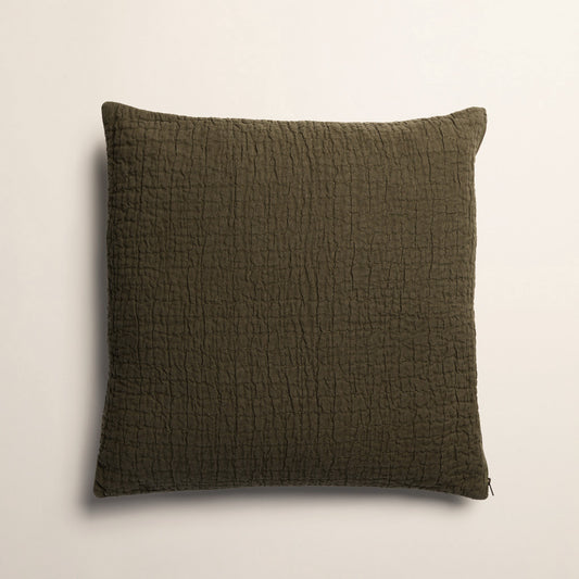 Jasper Quilted Hemp Pillow