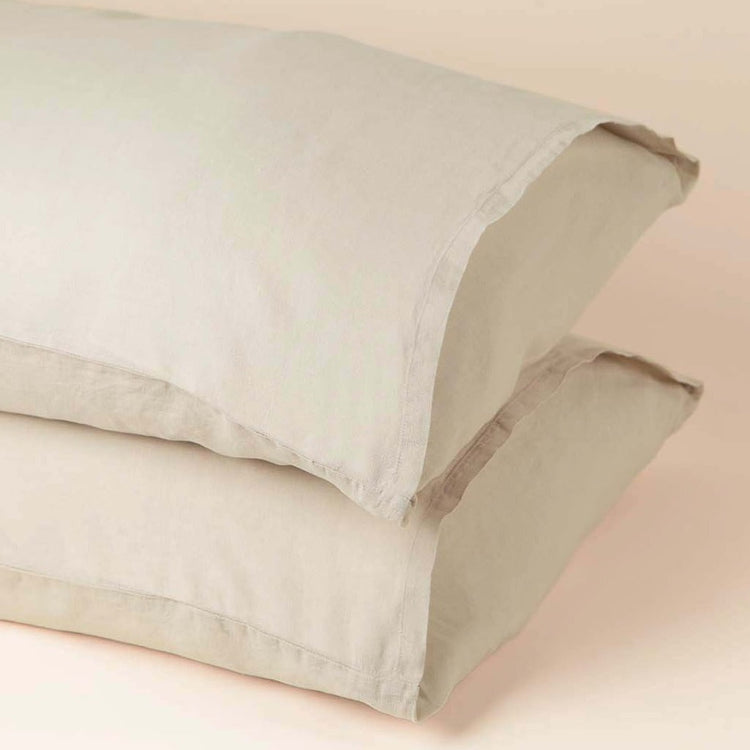 Hemp Pillowcases, Natural