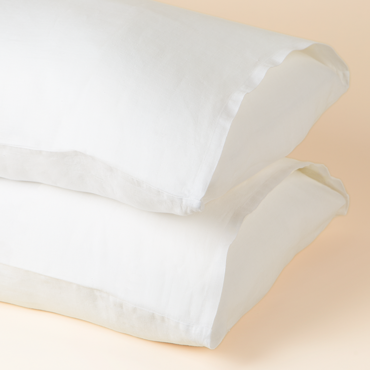 Hemp Pillowcases, White