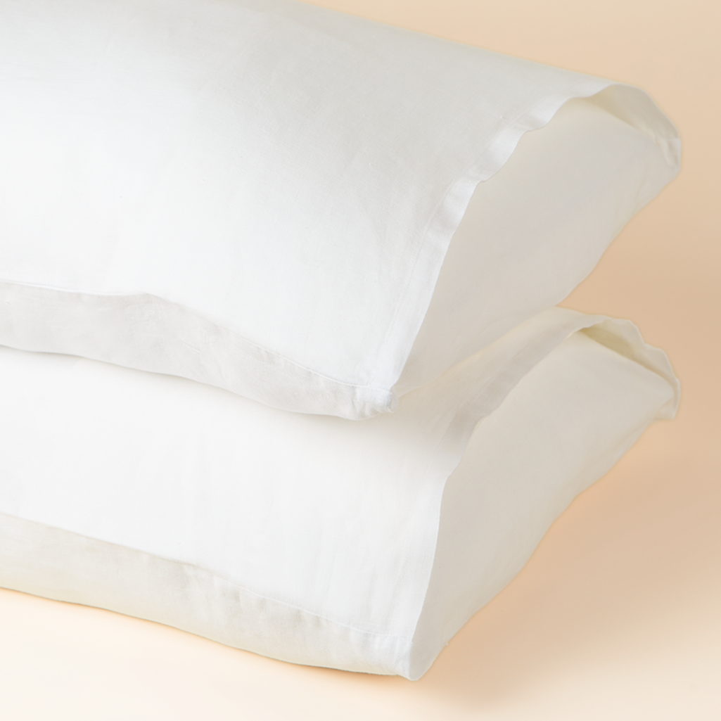 Hemp Pillowcases, White
